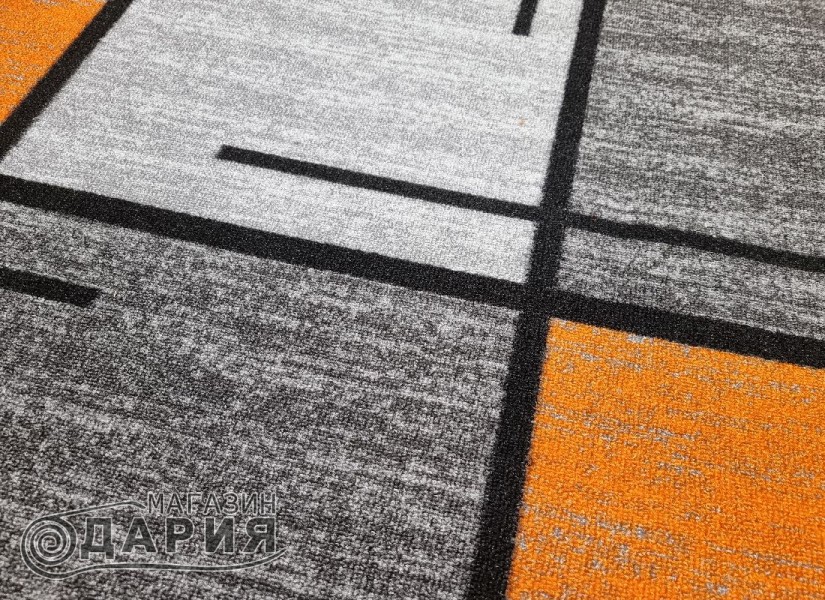 Мокетена пътека ERIKA 8010 grey/orange